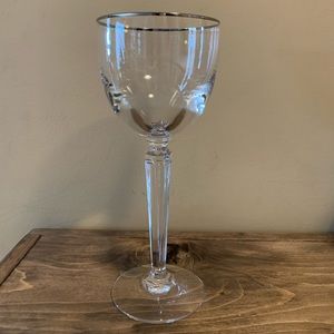Waterford 8.5 inch Platinum rim glasses